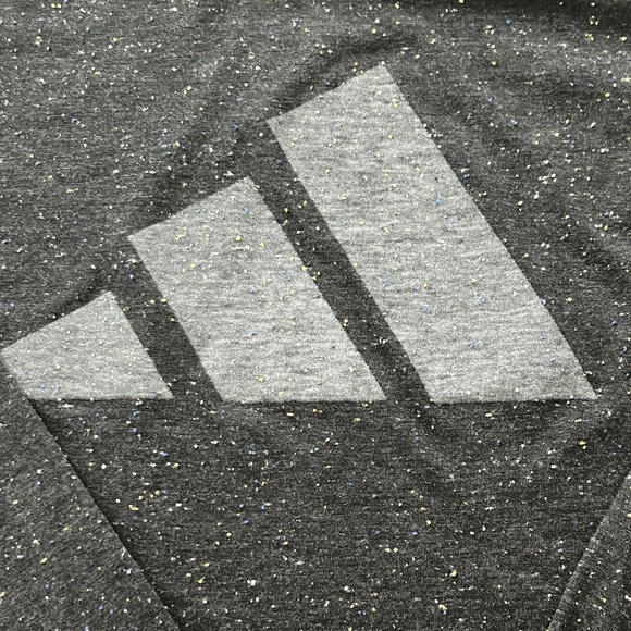 Adidas Women's Speckled Black Long Sleeve Tee - Picture 3 of 5